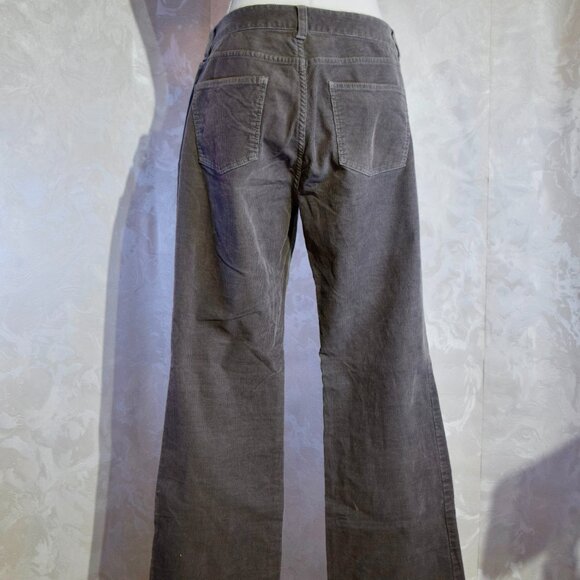 Talbots Women's Size 10P Petite Gray Curvy Fit Bootcut Corduroy Pants - Picture 3 of 6